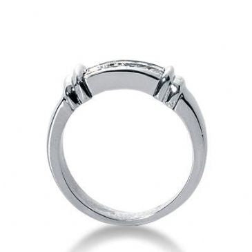 14k Gold Diamond Anniversary Wedding Ring 10 Round Brilliant Diamonds Total 0.30ctw