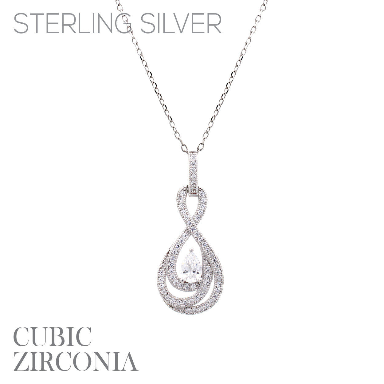 Cubic Zirconia Silver Pendant – KORAH'S ARCADE Cubic Zirconia Silver Pendant – KORAH'S ARCADE