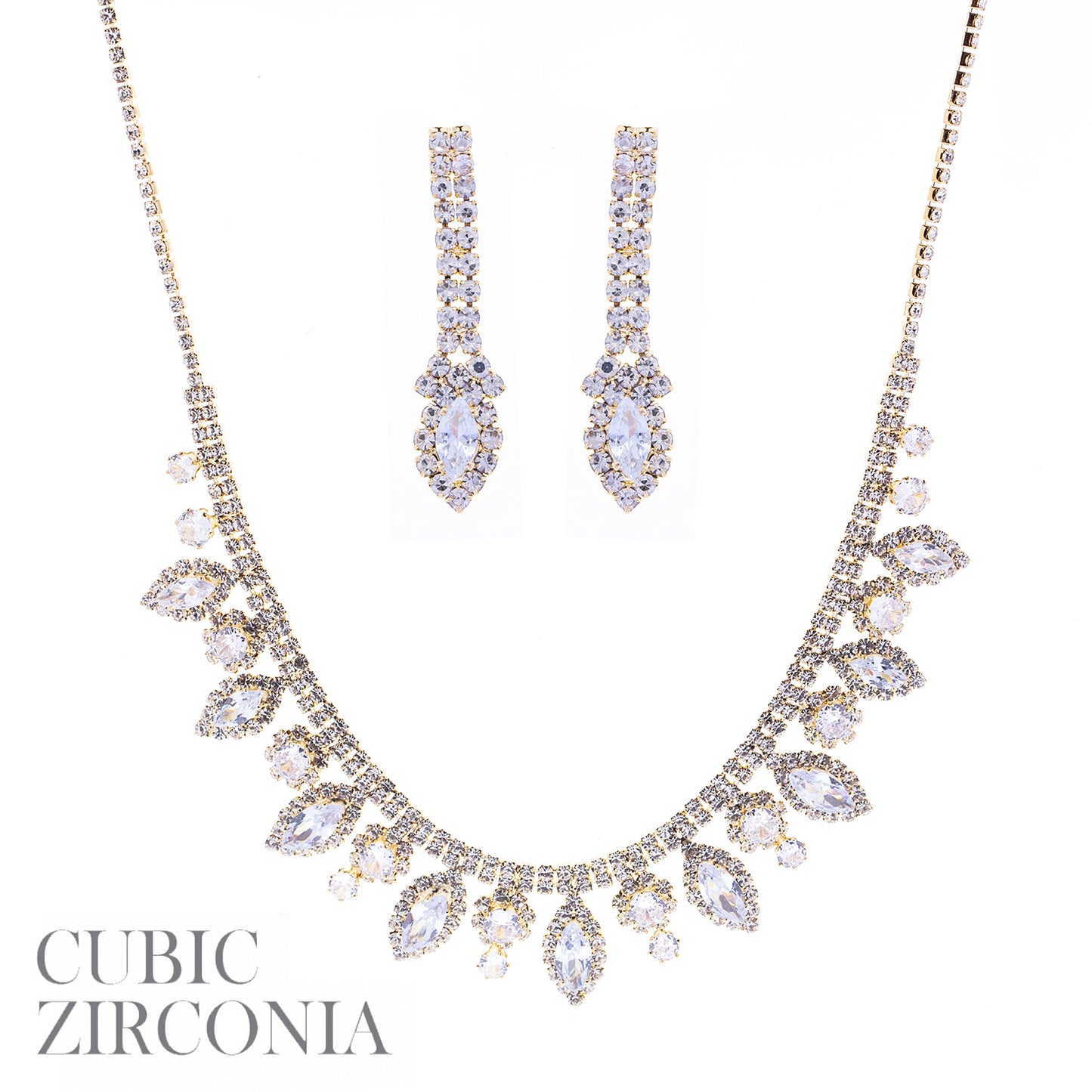 CZ Navette neck set